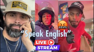 Delivery Driver Does NOT Speak English Should They Be Allowed to Work Live Show Reaction [upl. by Ahsyek]