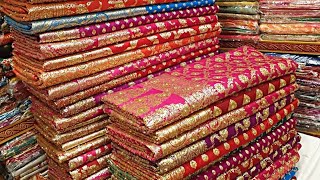 खुशखबरी 80 ₹ में साड़ी  गोदाम खुला जल्दी करो  Sarees online shopping Low price  Surat saree [upl. by Leffert]