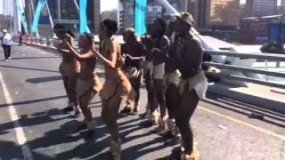 Traditional Tswana Dancers  Johannesburg  by AfrodizzyActs [upl. by Kilmarx]