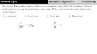 Zadanie 11  matura próbna  grudzień 2014 [upl. by Atcliffe]