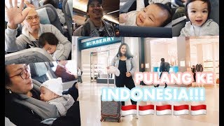 Vlog 265  PULANG KE INDONESIA✈️ ANAK BAYI PALING ANTENG DI PESAWAT [upl. by Aiva968]