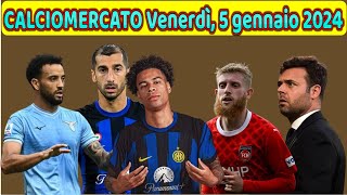 CALCIOMERCATO Venerdì 5 gennaio 2024 [upl. by Lavelle345]