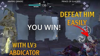 shadow fight 3 lv3 abdicator vs prince glaciers Hero3  dragon lesson event [upl. by Selden661]