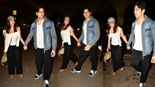 𝗟𝗢𝗩𝗘𝗕𝗜𝗥𝗗𝗦 𝗦𝗜𝗗𝗞𝗜𝗔𝗥𝗔  At Airport After Anant Radhika Wedding sidharthmalhotra kiaraadvani sidkiara [upl. by Ronoc]