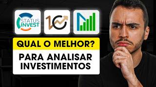 Qual o melhor site para ANALISAR AÇÕES E FIIS Status Invest Investidor10 Fundamentus [upl. by Zwick]