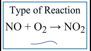 Type of Reaction for NO  O2  NO2 [upl. by Ilona]