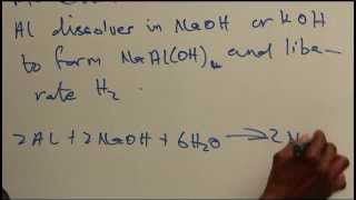 REACTION OF ALUMINIUM WITH ALKALI [upl. by Neelyad]