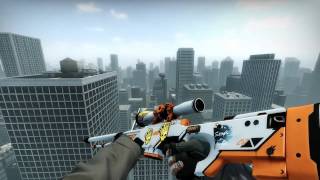 Gravey Crafts Awp Asiimov 4x sticker combo  Foundation Gloves  Bayo Tiger Tooth [upl. by Hugibert]