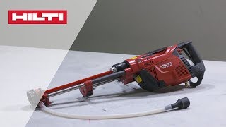 HOW TO use Hilti DD 30W diamond coring tool for handheld drilling [upl. by Tigges]