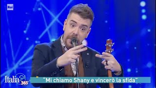 Shany Martin incanta su Rai 1 ad ItaliaSì con le imitazioni Zalone Verdone Sordi e Armstrong [upl. by Skippy]