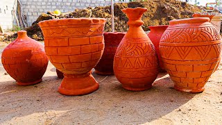 Rural Potter Making Ancient Clay Pottery Prehistoric Wheel Pottery Furnace Clay Pottery Kiln [upl. by Mccutcheon300]