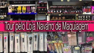 Tour pelo Loja Navarro de Maquiagem ESPECIAL25DEMARÇO [upl. by Enilarak]