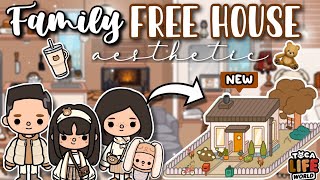 Family Free House Aesthetic Beige🧺Toca Boca House Ideas✨ House Design TocaLifeWorld  Makeover [upl. by Ivek323]