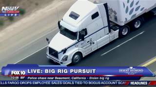 FULL Epic Police Chase  STOLEN BIG RIG Through Southern California  FNN [upl. by Edac919]