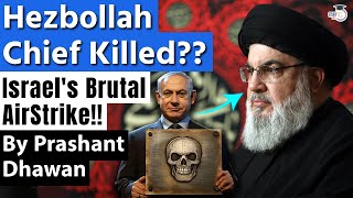 HEZBOLLAH CHIEF DEAD Israel Claims Nasrallah did not survive Lebanon Air Strikes [upl. by Yasu266]