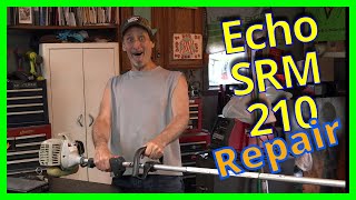 Echo SRM 210 Line Trimmer Repair amp Line Replacement  Wont Run Properly  Lets Fix It How To [upl. by Elmaleh]