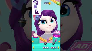 Rarity my little pony makeover my talking angela 2 mylittlepony [upl. by Anyzratak148]