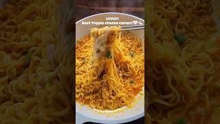 Best tripple cheesey ramen asmr foodasmr cheesy noodles asmrfood spicynoodles ramenhack [upl. by Evanthe797]