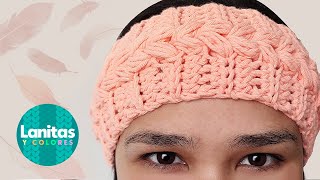 ✅🌸DIADEMA TURBANTE TEJIDA A CROCHET para principiantes paso a paso Puff stitch HEADBAND🌸 [upl. by Margi520]