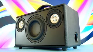 Custom Portable Bluetooth Boombox Speaker with Subwoofer Build [upl. by Arrol606]