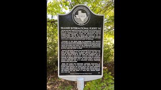 Braniff International Airways Flight 542 Texas Historical Marker Placement at Buffalo Texas [upl. by Honeywell]