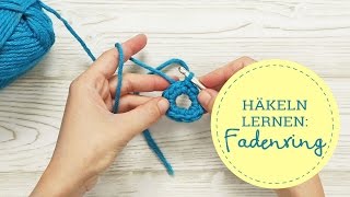 Häkeln für Anfänger Fadenring [upl. by Benita812]