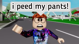 When i PEED my PANTS in School 😂 ROBLOX brookhaven meme [upl. by Nomae]