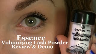 Essence Volumizing Lash Powder  Review amp Demo [upl. by Ancell]