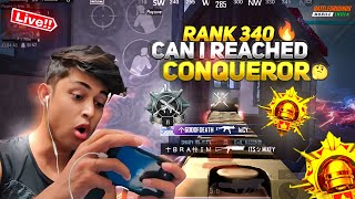 Rank 350🔥 Platinum To Conqueror Rank Push Live 🔥  bgmi live rank push c5s14🚀 [upl. by Hsak149]