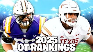 Offensive Tackle Rankings For The 2025 NFL Draft Summer Scouting [upl. by Uile]