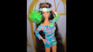 Barbie Totally Hair Whitney and Barbie Hollywood Hair Teresa [upl. by Anitnerolf]