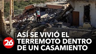 Terror en Marruecos así se vivió el terremoto dentro de un casamiento [upl. by Fraase]