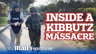 Israel frontline I saw a beheaded baby  Inside Kibbutz where Hamas killed 108 people [upl. by Jonis]