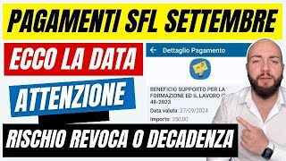 PAGAMENTI SUPPORTO FORMAZIONE LAVORO Settembre 2024 ricariche arrivate [upl. by Annaya]