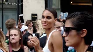 Cindy Bruna Alexina Graham and Vanessa Moody  JeanPaul Gaultier fashion show in Paris  July 4th [upl. by Koosis]