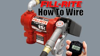 How to Wire FillRite Fuel Transfer Pump [upl. by Navad195]