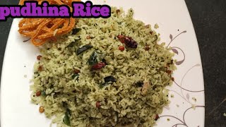 Pudhina riceHow to make pudhina rice in tamilmint rice recipe premas weekly talk Tamil [upl. by Ennoval]