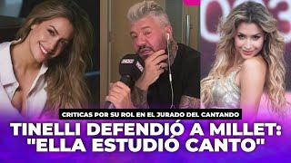 SE CALENTÓ Marcelo Tinelli OFENDIDO por las CRÍTICAS a Milett Figueroa quotElla estudió cantoquot [upl. by Gapin96]