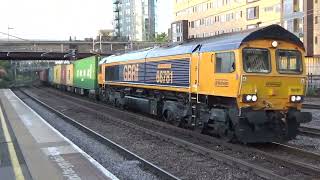 Trains at Stratford station 2724 [upl. by Sommers]