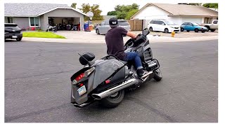 Getting Low on the Goldwing F6B Circles Figure 8s and Tight UTurns Maneuvers on the 2013 F6B De [upl. by Ayekal834]