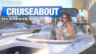 Quintrex Cruiseabout 520  Aluminium Bow rider  Australian Boat Tour REVIEW [upl. by Ru201]