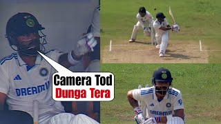 Virat Kohli shouted on Cameraman after clean bowled on 1 run on Mitchell Santner full toss ball [upl. by Nappie]