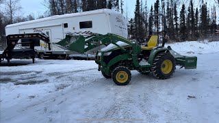 Moving snow with the tractor [upl. by Ztnarf455]