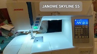 JANOME SKYLINE S5 Machine JacquelineJaroffaith sewingmachine embroidery [upl. by Clifford]