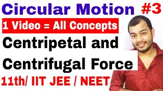 Circular Motion 03 Centripetal and Centrifugal Force IIT JEE NEET  Conical Pendulum Death Well [upl. by Daffodil]