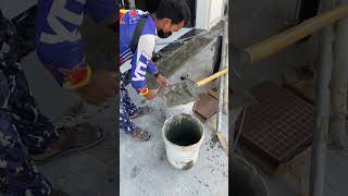 Installation tiles ceramic floor 30x30 construction construction brick youtubeshorts shorts [upl. by Assirhc]