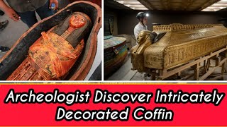 Archaeologists Discover Intricately Decorated Coffins Ancient Egyptians  SK Informative [upl. by Amiarom866]