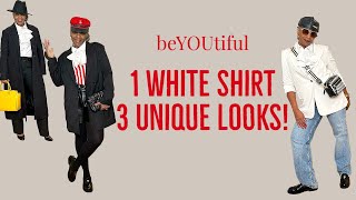 1 Shirt 3 Outfit Ideas Capsule Wardrobe [upl. by Boorman973]