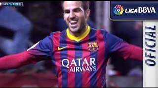 Golazo de Cesc 14 en el Sevilla FC  FC Barcelona [upl. by Winters]