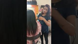 keratine treatment by dhanashri beauty parlur [upl. by Aiderfla766]